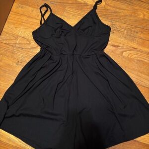 Black Spaghetti Strap Romper